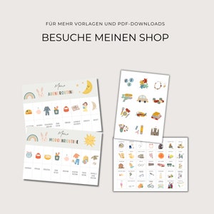 Children's shopping list, Montessori shopping list, learning to shop, shopping planner children's shopping aid PDF for printing digital download image 8