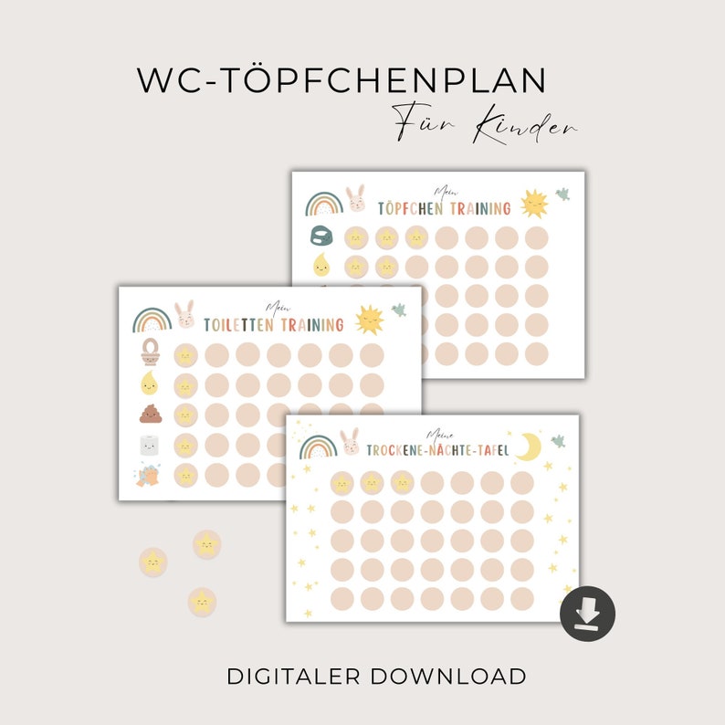 Töpfchen Plan für Kinder