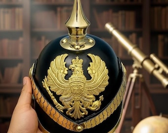 ドイツ帝国陸軍　プロイセン軍　ピッケルハウベ　中古品 ドイツ軍ピッケルハウベヘルメットのレプリカ | プロイセン軍真鍮製
