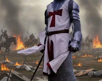 Wearable Medieval Knight Armor Suit  Crusader Steel LARP Cosplay