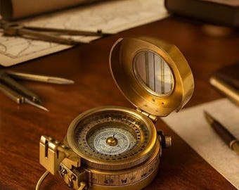 Handmade Brass Compass | Vintage Style Nautical Sailor Gift