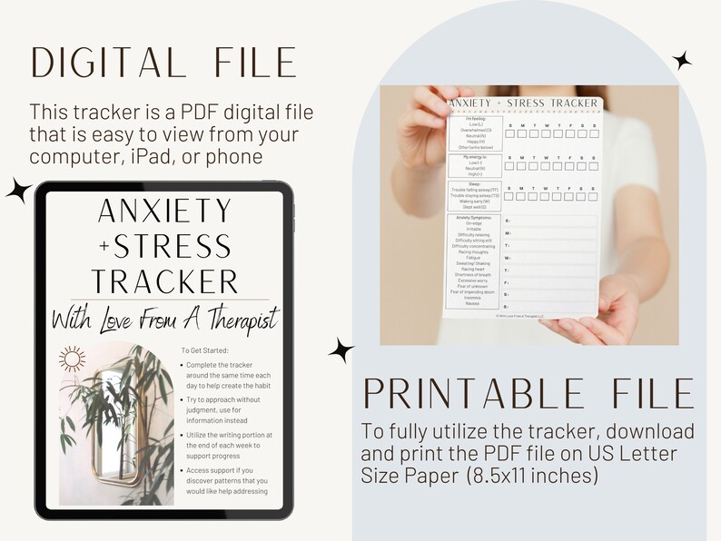 Stress And Anxiety Tracker Mental Health Tracker Anxiety Etsy Stress And Anxiety Tracker Mental Health Tracker Anxiety Etsy