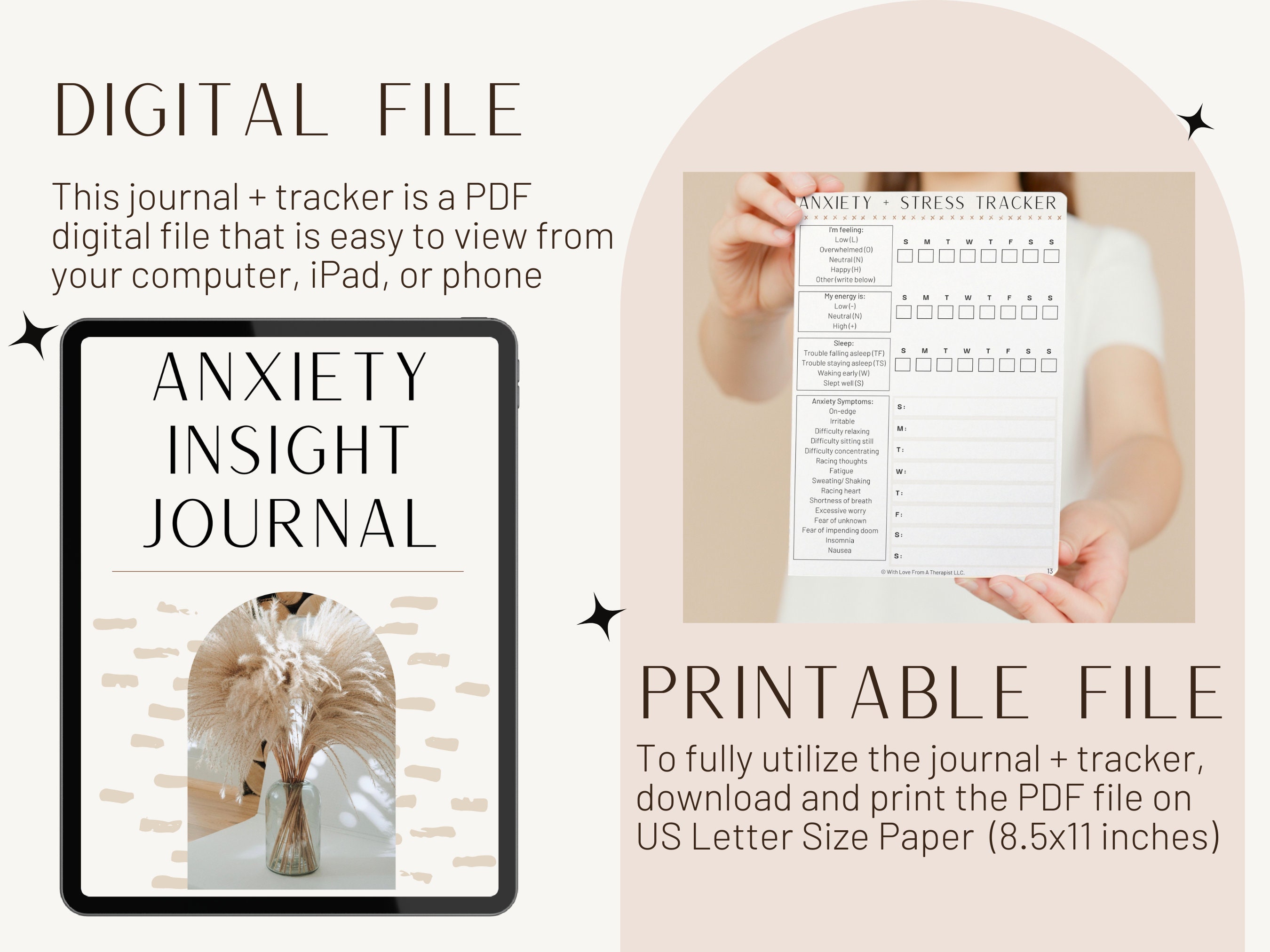 Anxiety Journal Printable Anxiety Journal Digital Anxiety Journal PDF ...