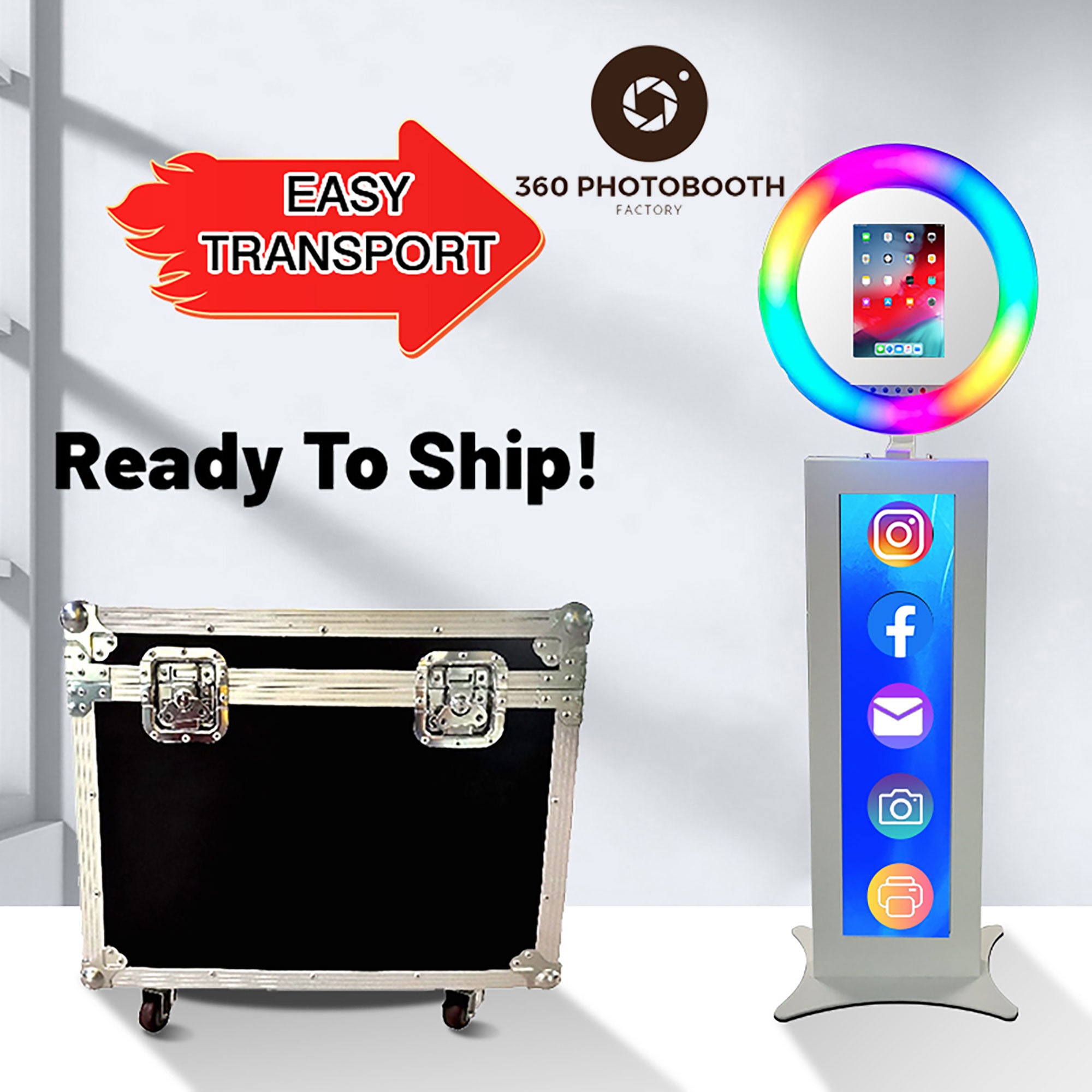 IPad Photo Booth Ring Light Photo Booth Led Ring Booth Photo Etsy