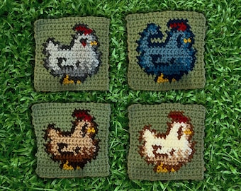 Stardew Valley Chicken Crochet Pattern Pack