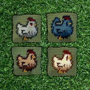 Paquete de patrones de crochet para pollos de Stardew Valley