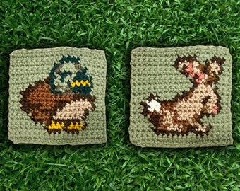Paquete de patrones de crochet de expansión de lujo para el gallinero de Stardew Valley Duck and Rabbit