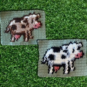 Stardew Valley Cow Crochet Pattern Pack