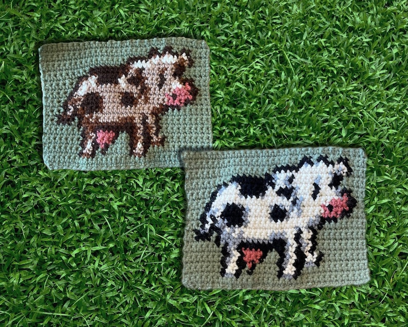 Stardew Valley Cow Crochet Pattern Pack - Etsy