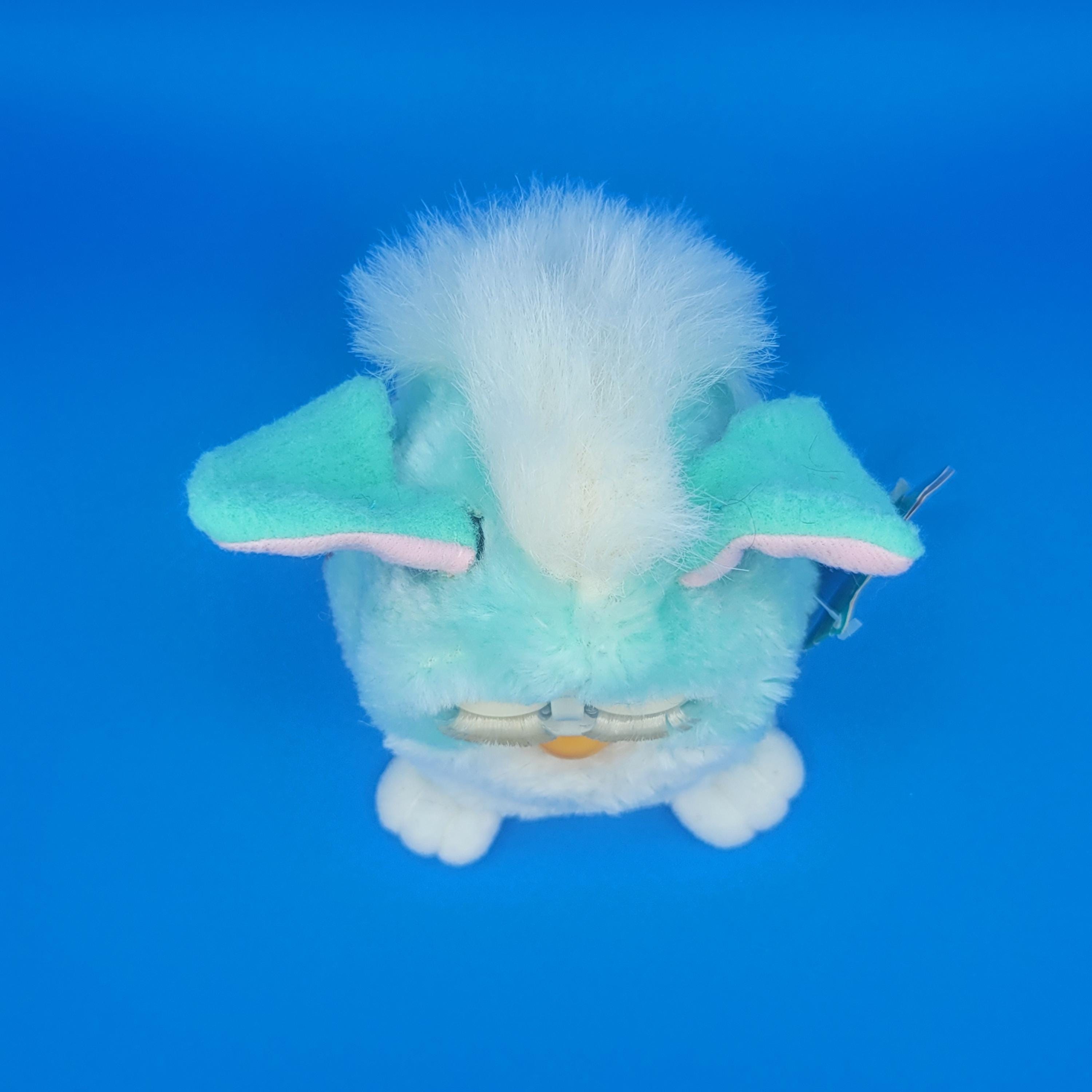 ミントグリーンのファービーベビー：1999年製レトロ電子玩具（タグ付き