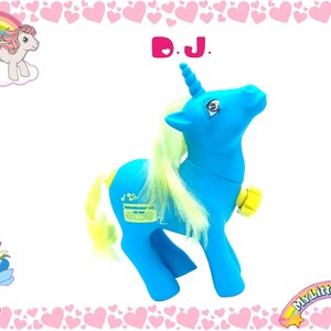 Juguete de My Little Pony DJ Blue de Hasbro de 1989