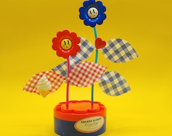 Dancing Flower Duet Rock Takara interactive fun toy wotking 1990s vintage