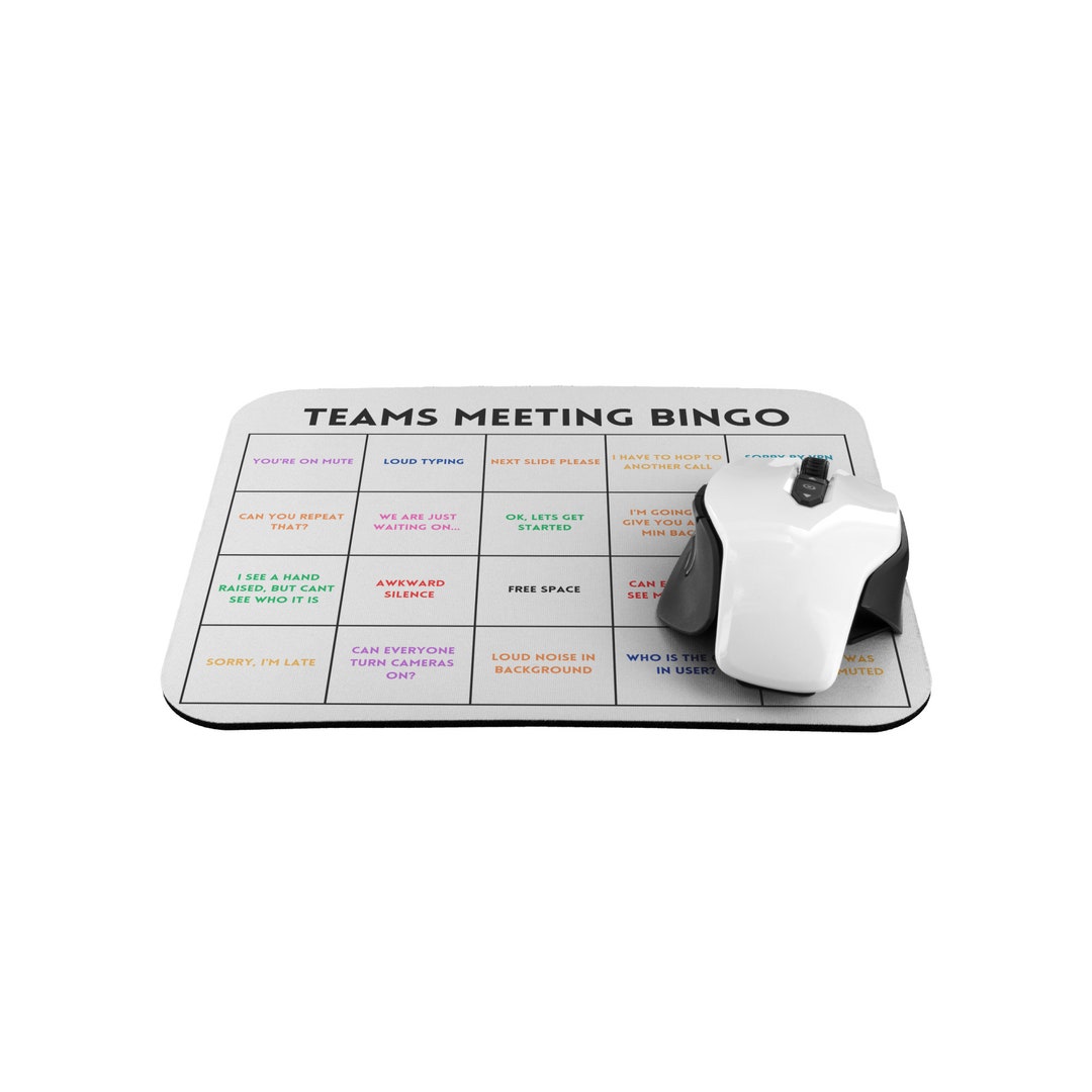 Teams Meeting Bingo Mousepad Etsy