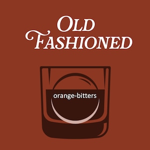 OLD FASHIONED - Cocktail Infusion Kit - Orange, Bitters - Ultimate At-Home Cocktail