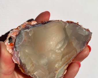 Red Chalcedony, Chalcedony Specimen, Unusual Red Chalcedony, Red Chalcedony Specimen, Smooth Chalcedony
