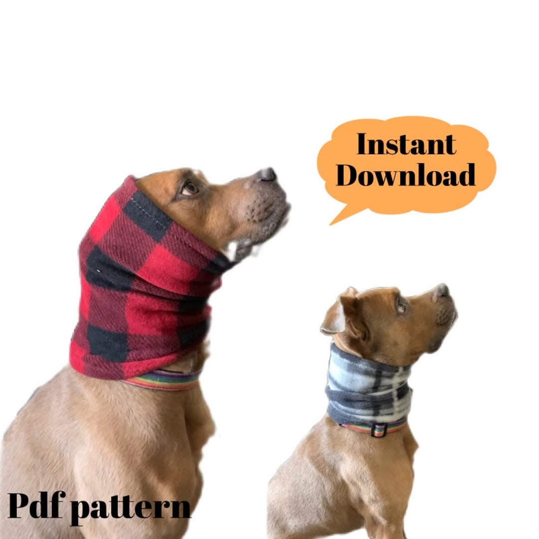 Dog Snood/neck Warmer Pattern, 4 Size Pdf Digital Sewing Pattern, A4