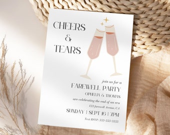 Modern Going Away Party Invitation Editable Template Digital Farewell Party Invite Moving Away Invite Printable Farewell Invitation