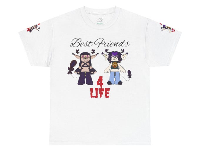 Best Friends 4LIFE Shin and Morgan Unisex Heavy Cotton Tee - Perfect for Friendship Celebrations