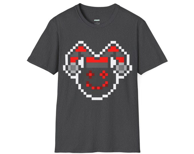 Pixel Art Jester Graphic Tee - Unisex Softstyle T-Shirt