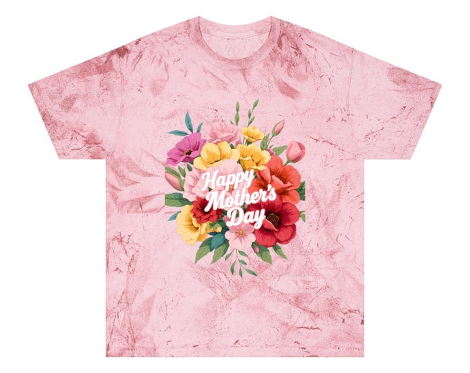 Floral Mother's Day T-Shirt, Gift for Mom, Unisex Tee, Spring Style, Unique Floral Design, Celebration Top, Everyday Wear