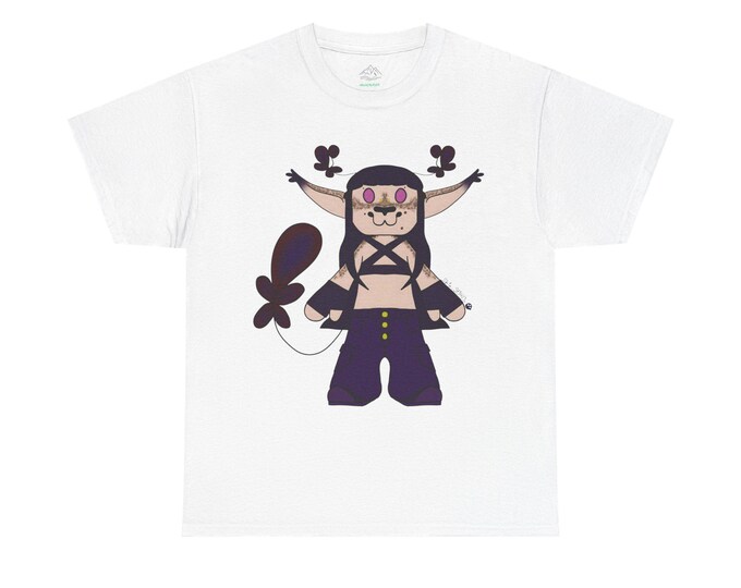 Morgan Cartoon Graphic Tee - Unisex Heavy Cotton T-Shirt with Playful Character Design