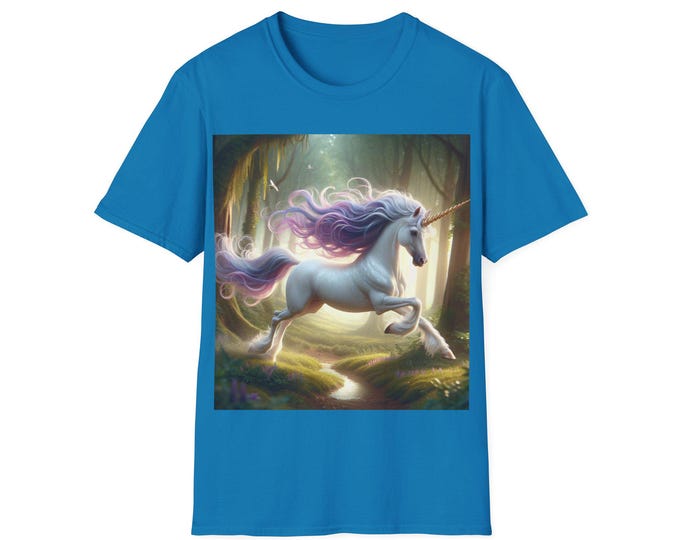 Whimsical Unicorn T-Shirt, Unicorn Graphic Tee, Fantasy Shirt, Gift for Dreamers, Magical Apparel, Casual Wear