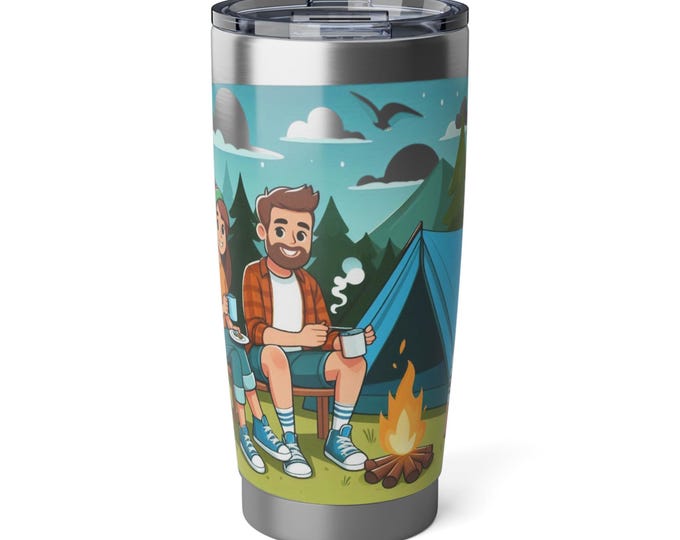 Adventure Campfire 20oz Tumbler - Perfect Outdoor Gift for Nature Lovers