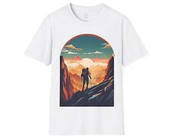 Mountain Sunset Adventure Unisex T-Shirt | Outdoor Lovers, Hiking Shirt, Adventure Apparel, Gift for Him/Her, Nature Enthusiasts