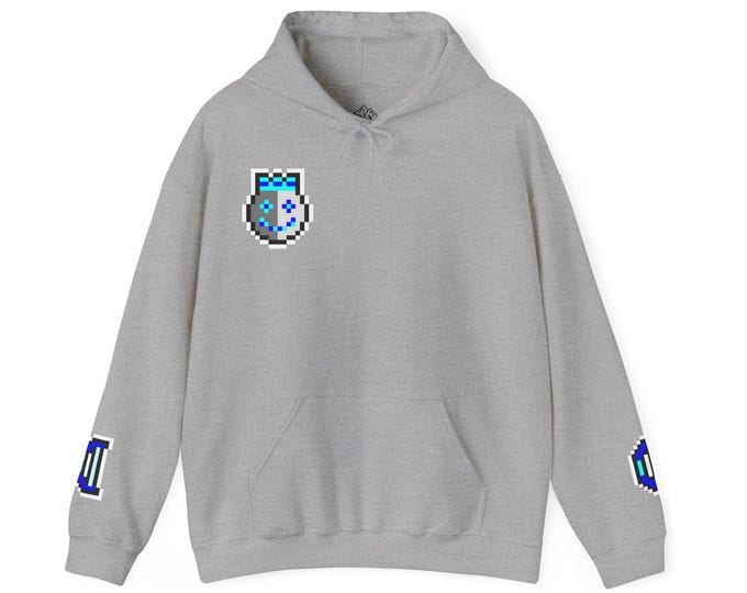 Pixel Art Bow Unisex Hoodie - Retro Gaming Vibe
