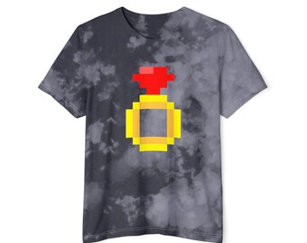 Tie-Dye Pixel Ruby Ring Unisex T-Shirt