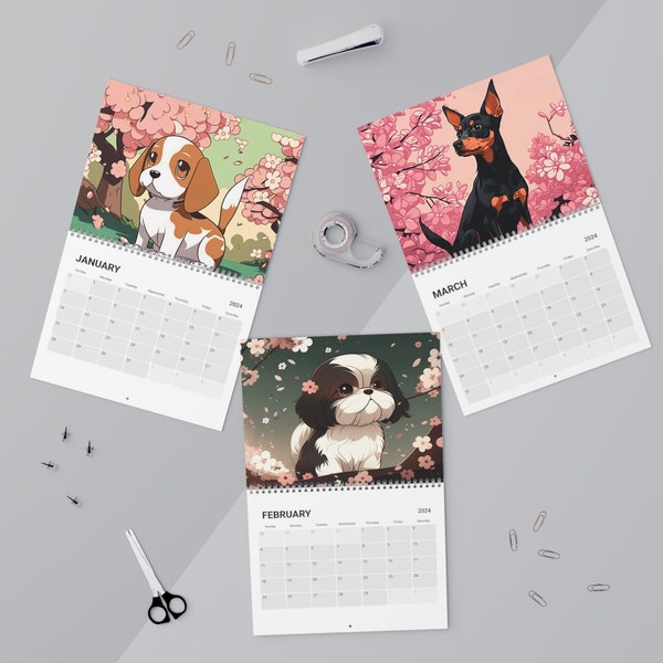 Anime 2024 Calendar Etsy UK