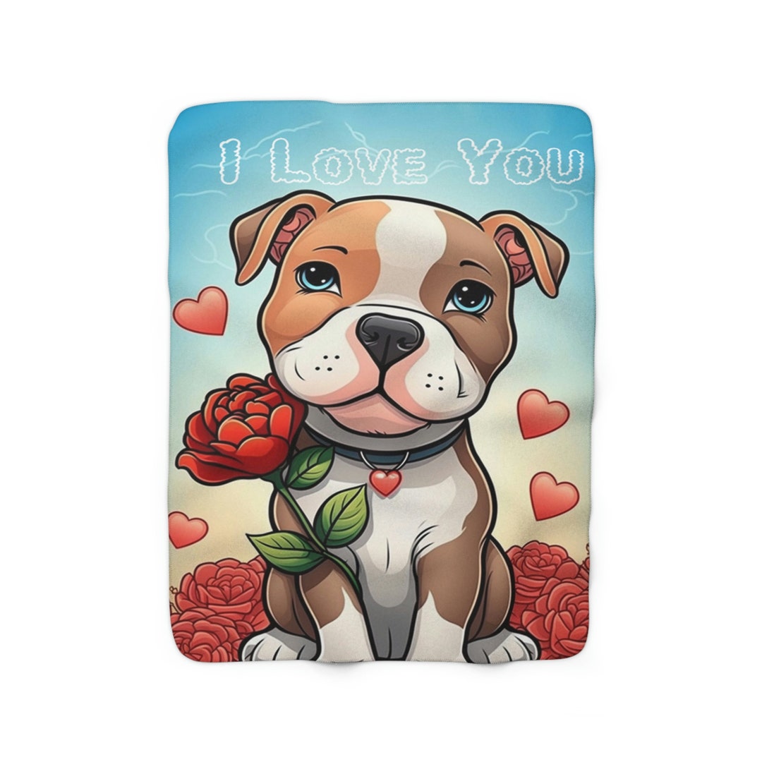 Pitbull Lover Blanket for Pitbull Owner Pitbull Dog Blanket for Dog