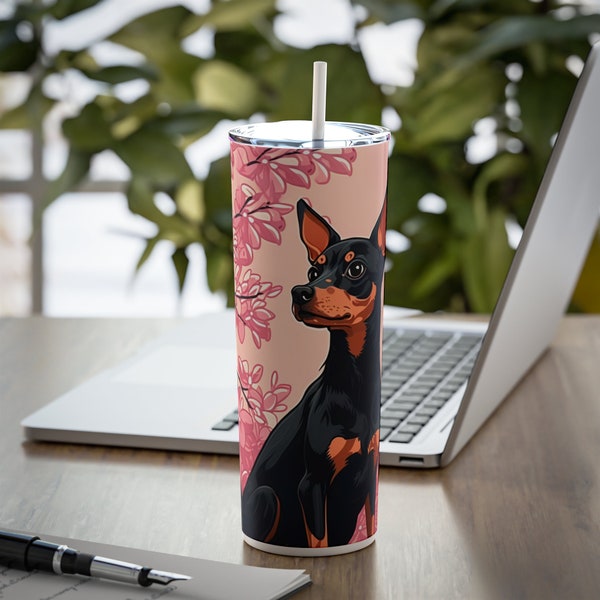 Miniature Pinscher Tumbler Pinscher Lover Starbucks Cup for Min Pin Owner Mini Pin Dog Tumbler for Dog Lover Dog Mom Perfect Gift for Her