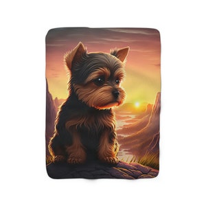 Yorkie Terrier Blanket Yorkie Terrier Lover Blanket for Yorkie Terrier Owner Yorkie Dog Blanket for Dog Lover