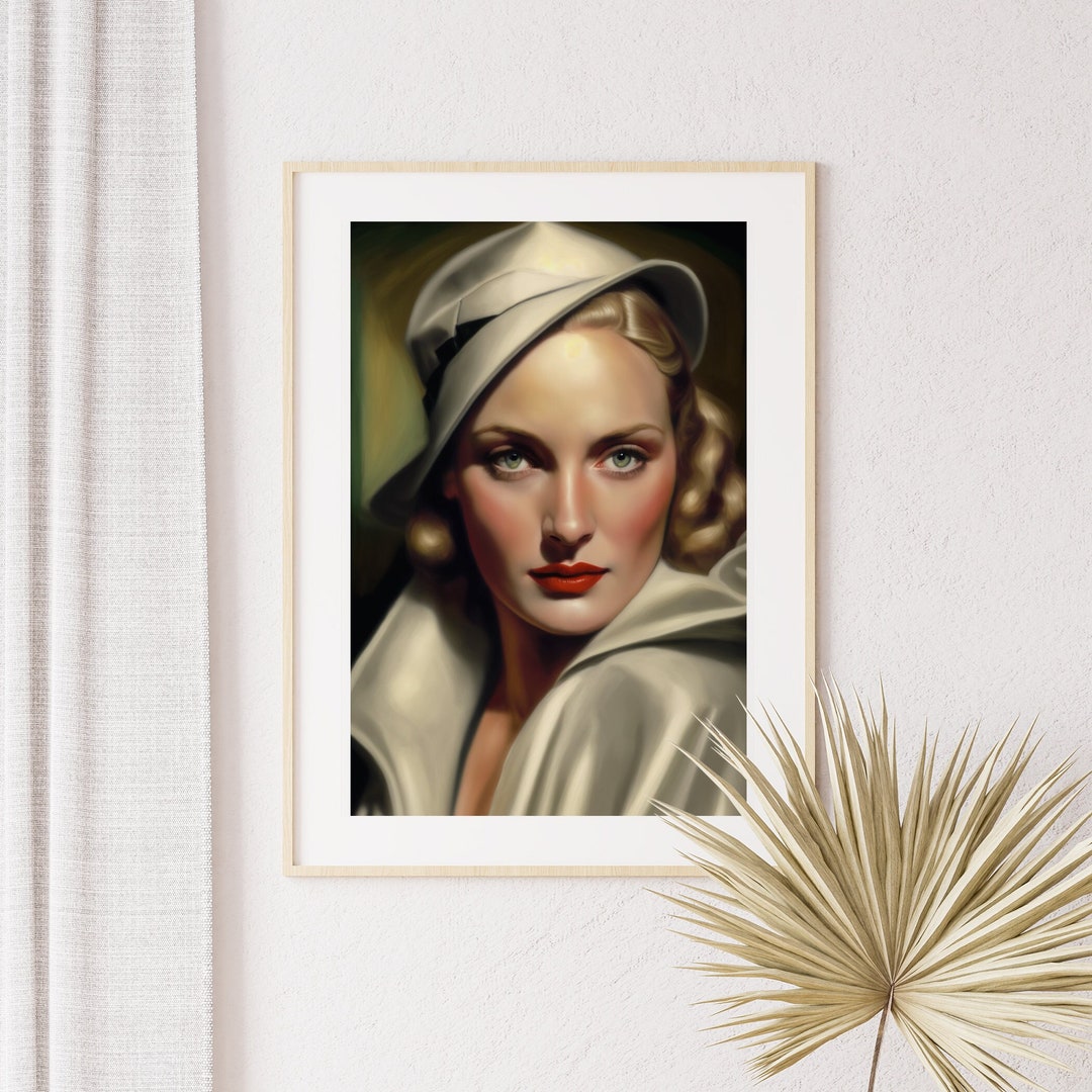 Digital Art Wall Art Print Oil Painting Tamara De Lempicka Etsy