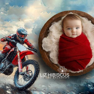 dirt bike, motocross, newborn digital backdrop, newborn digital background, photography prop, digital backdrop