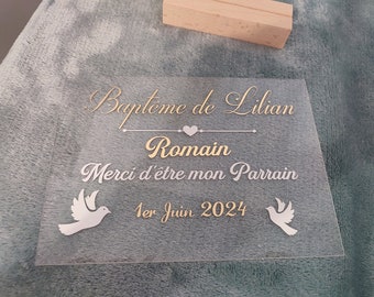 Plaque plexi Parrain