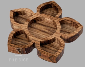 Flower Tray - Archivos para impresora CNC o 3D (SVG, DXF, EPS, PDF, AI, STL)