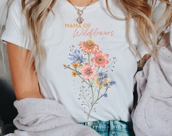 Flower Shirt, Gift For Her, Flower Shirt Aesthetic, Floral Graphic Tee, Floral Shirt, Wildflower T-Shirt, Gift For Mom, Mothers Day Gift