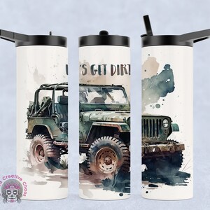 Off Road Theme 20oz Tumbler, 4x4 Travel Mug, ORV, 4Wheel Drive, Hobby Cup, Tumbler for Gift, Water Bottle, Sports Bottle,