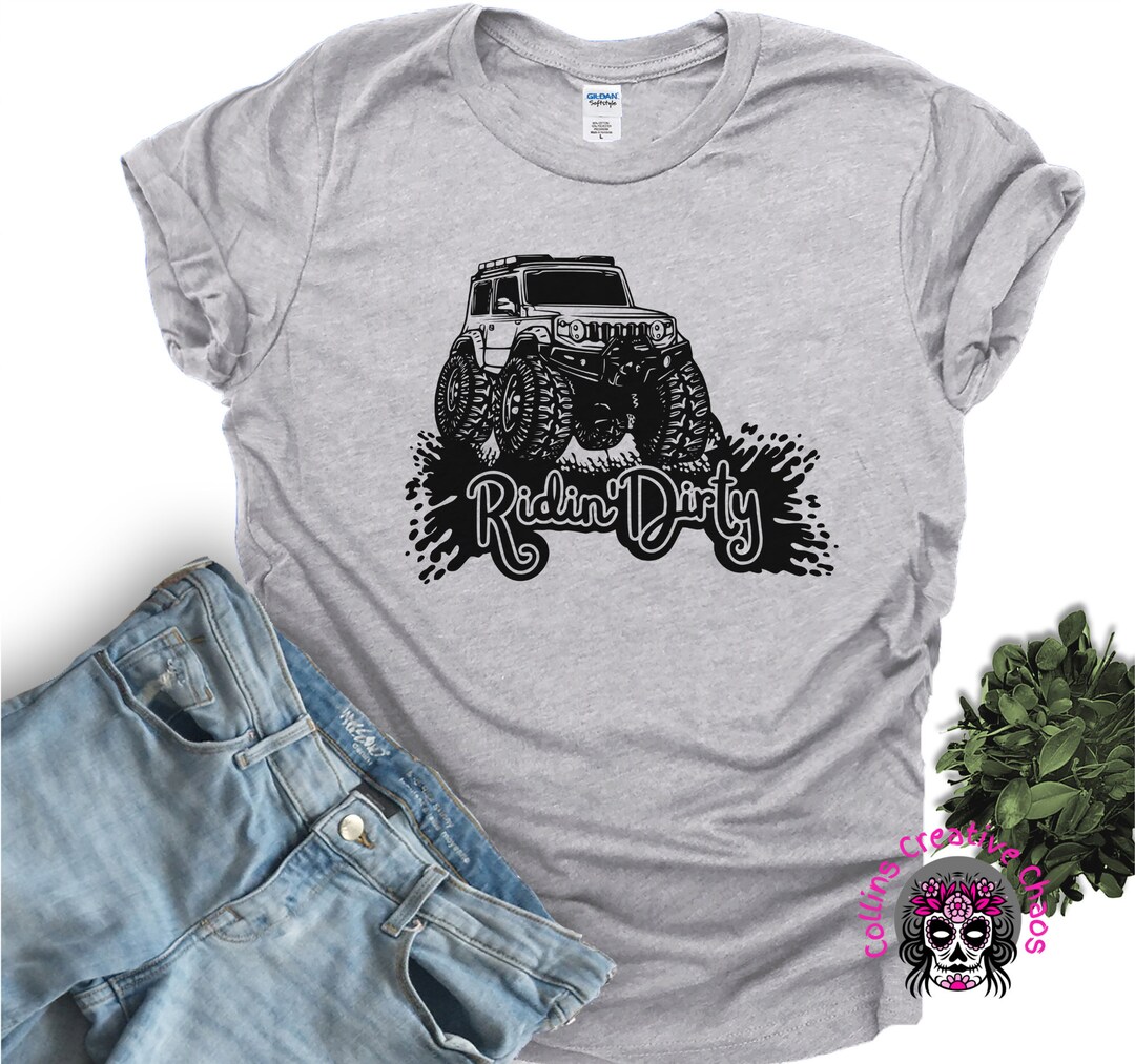 Ridin Graphics Ridin' Dirty Offroad Graphic Tee, 4x4 T-shirt - Etsy