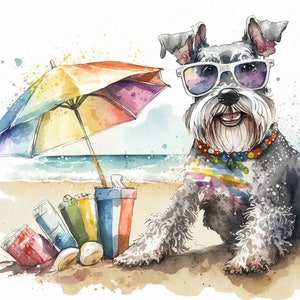 Schnauzer Nursery Wall Art | Schnauzer Gift | Schnauzer Mom | Print -&gt; Frame -&gt; Love!