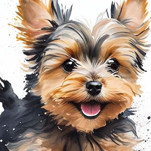 Yorkie Nursery Wall Art | Yorkshire Terrier Gift | Yorkie Mom | Yorkie Memorial | Adorable Printable Digital Download
