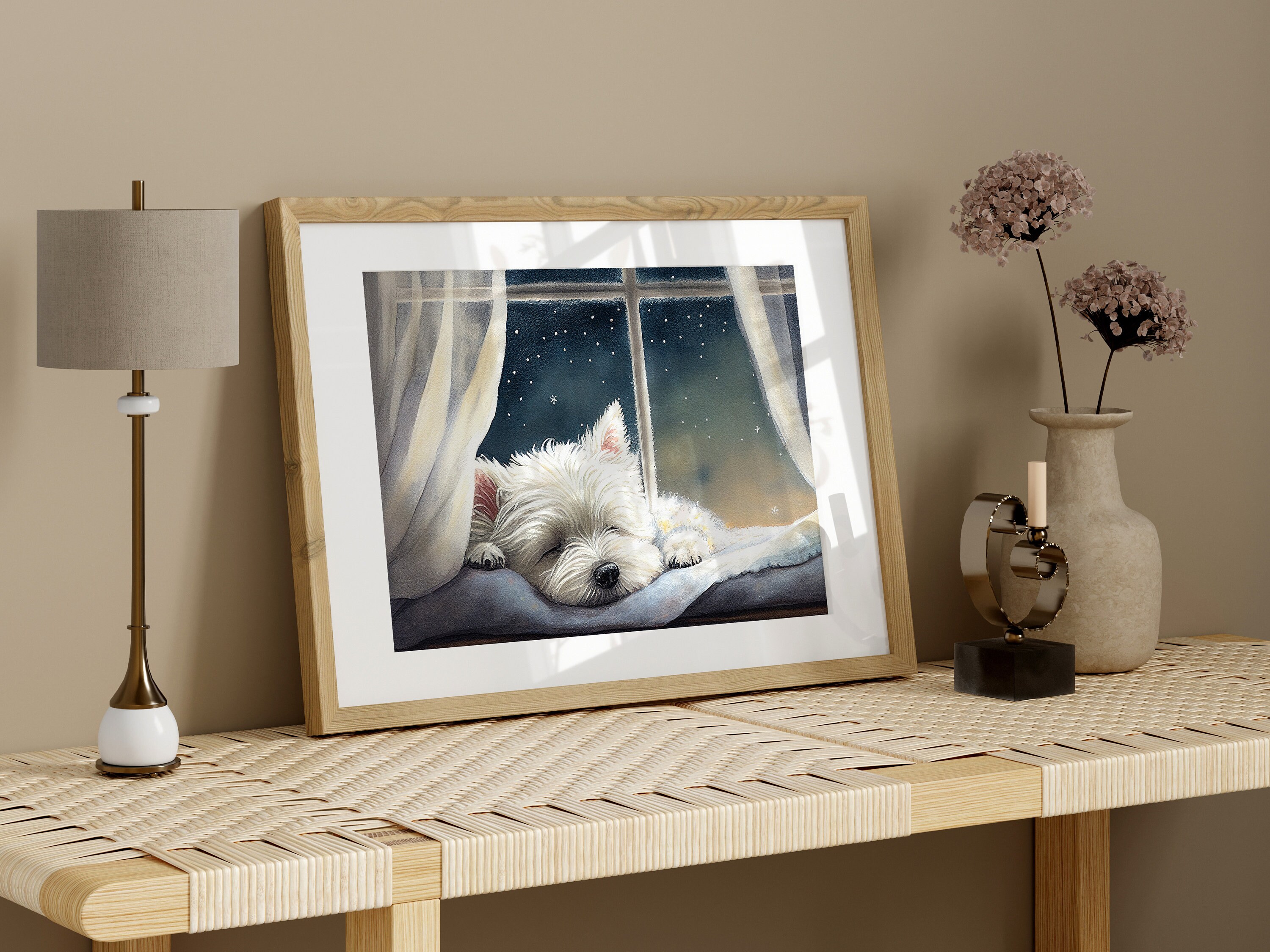 West Highland Terrier Nursery Wall Art | Westie Gift | Westie Dog ...