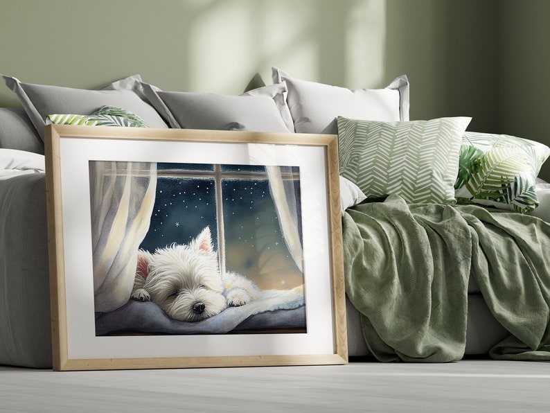 West Highland Terrier Nursery Wall Art | Westie Gift | Westie Dog ...