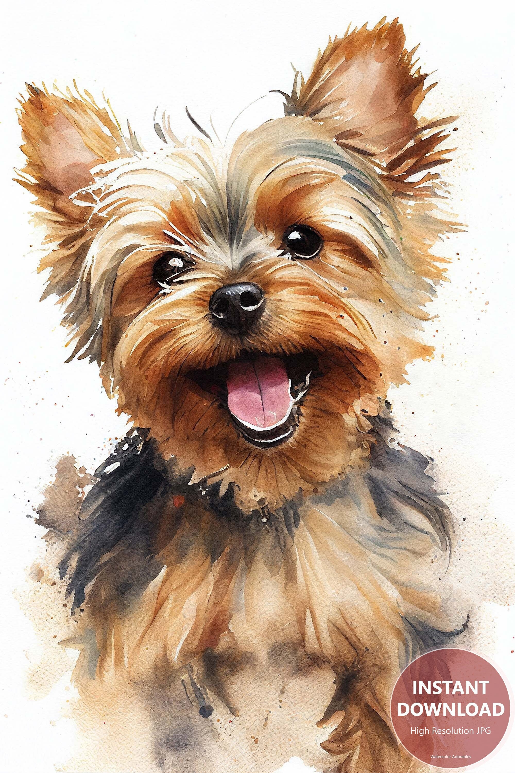 Yorkie Umbrella - Watercolor Yorkie Umbrella - Watercolor
