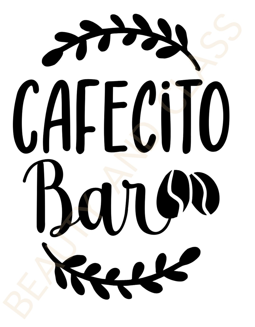 Cafecito Bar coffee Bar in Spanish SVG & PNG Files for Etsy