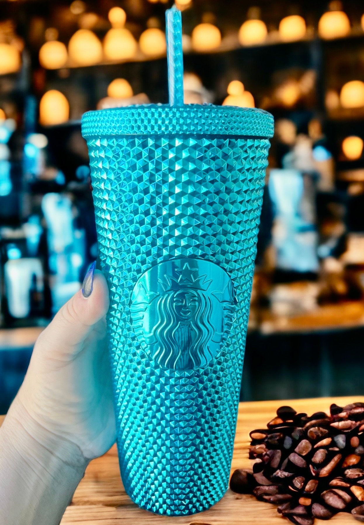 STARBUCKS Blue/purple Ombré Studded Venti Cup 