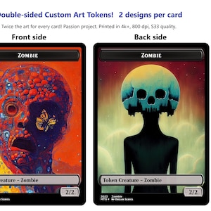 Zombie Token Custom fürgrave Titan!  Liliana, Majestät des Todes, Kalitas, Verräterin von Ghet, MTG MoM Liliana, Dreadhorde General, Kryptrufer