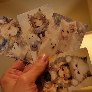 Custom Art Full Art Cat or Dog Token CHOOSE ONE. for Ocelot Pride, Leonin Warleader, Rin and Seri, Basri, Tomorrow&#39;s Champion MTG Cute